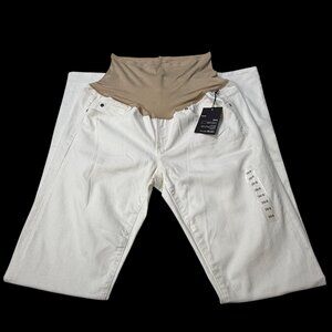 Gap 1969  Maternity Jeans Sexy Boot 5 Pocket White 29/8R